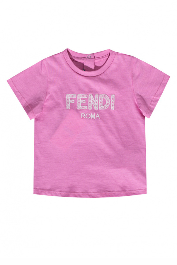 shirt Fendi Kids Pink Logo T IetpShops Greece Fendi Monster Tote